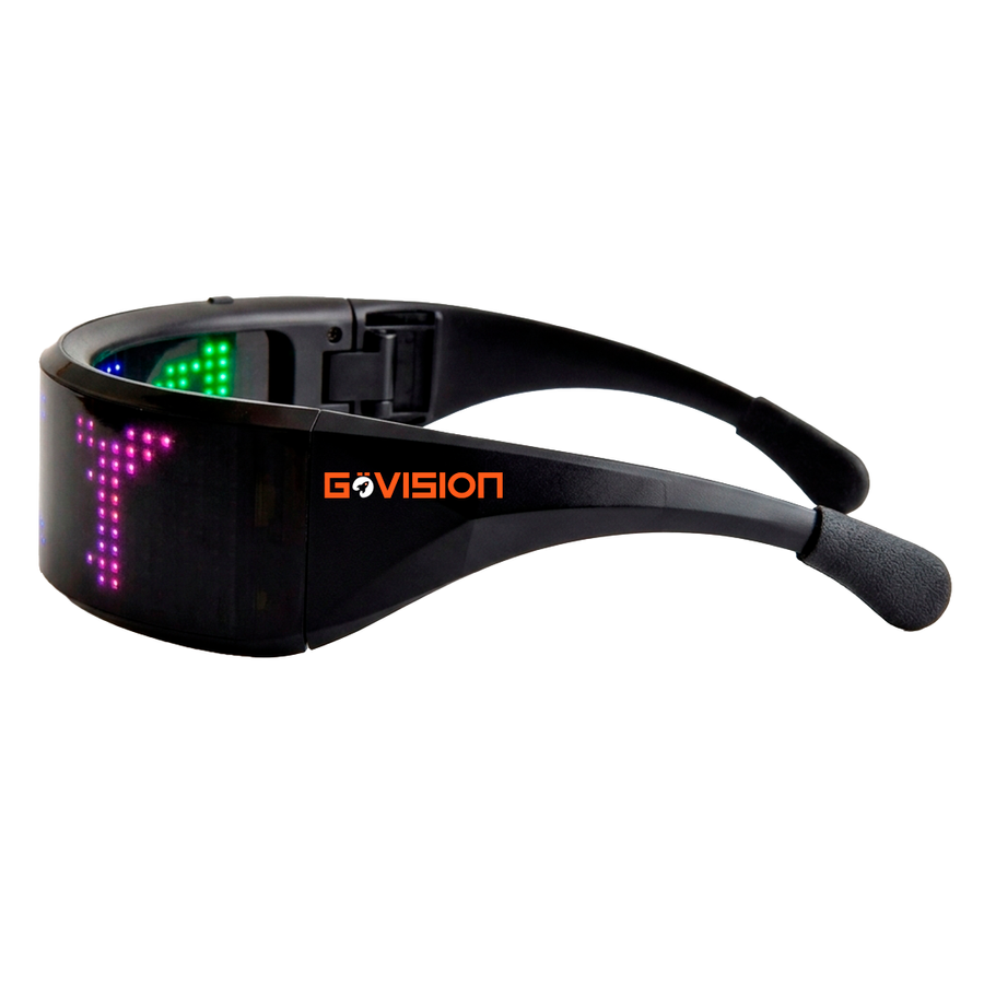 LED Light Up Glasses with Bluetooth - Custom Stickers Now