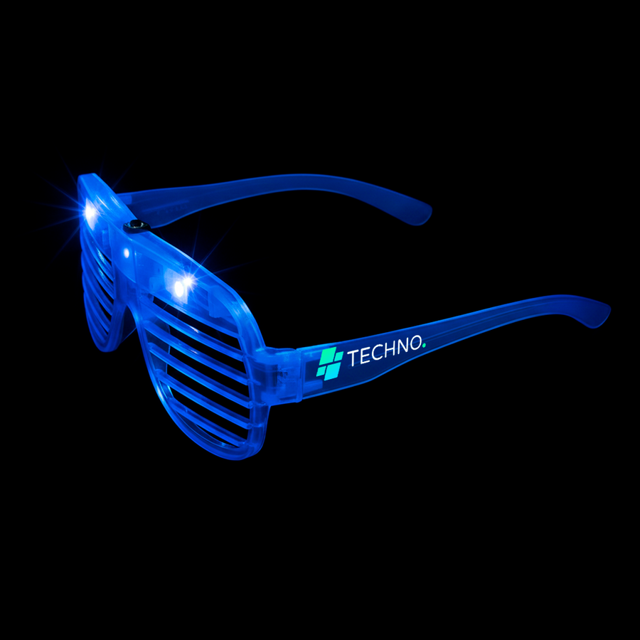 Light-Up LED Slotted Glasses - Custom Stickers Now