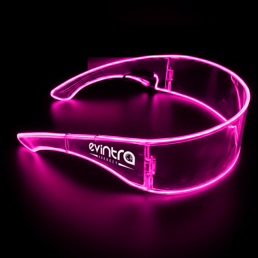 Light Up Cyber Glasses - Custom Stickers Now