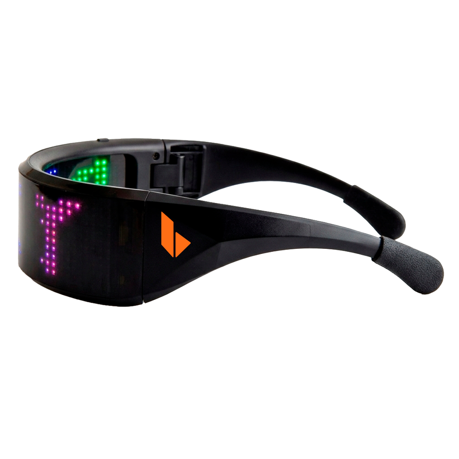 LED Light Up Glasses with Bluetooth - Custom Stickers Now