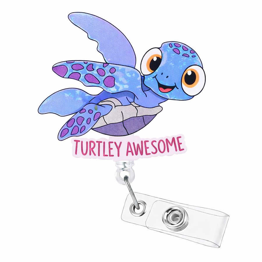 Custom Shape Acrylic Badge Reel - Custom Stickers Now