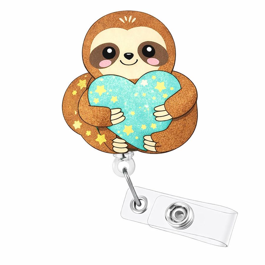 Custom Shape Acrylic Badge Reel - Custom Stickers Now