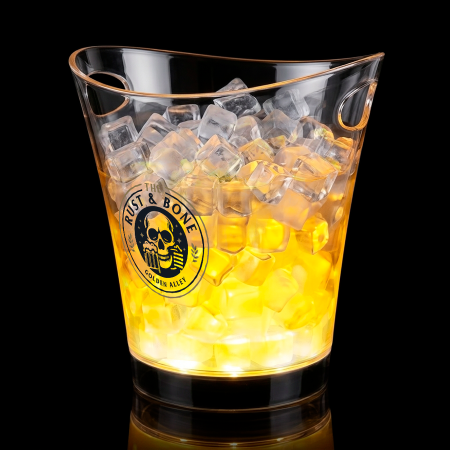Classic Light-Up Drink Buckets - Custom Stickers Now