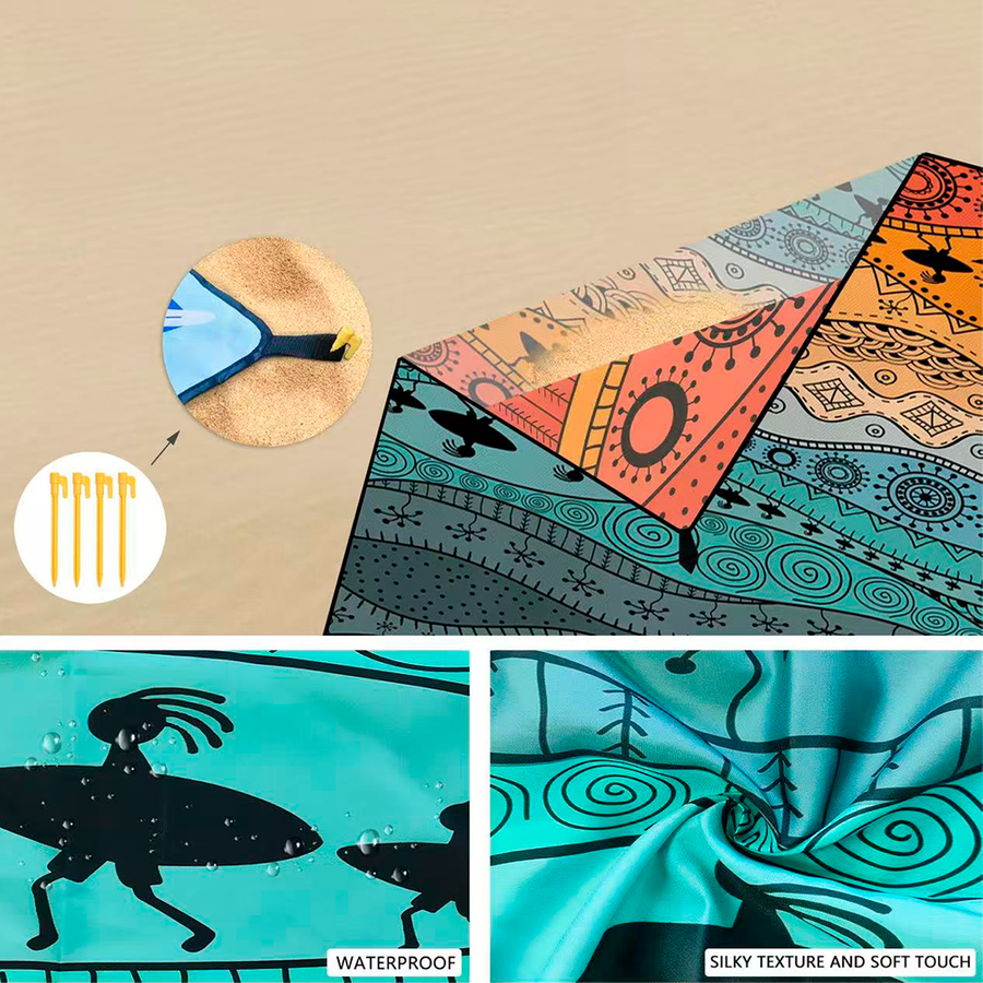 Windproof Beach Mats - Custom Stickers Now