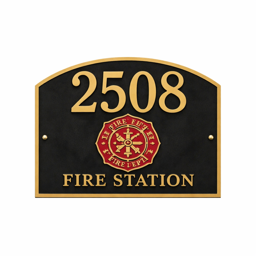 Cast Metal House Signs - Custom Stickers Now