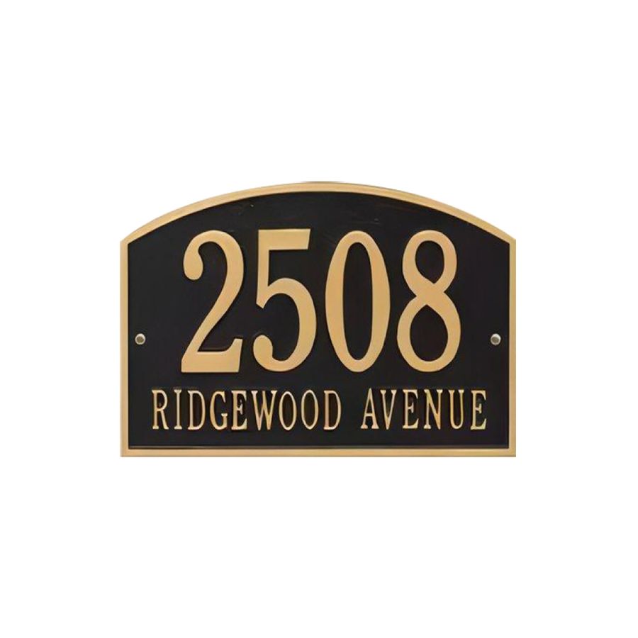 Cast Metal House Signs - Custom Stickers Now