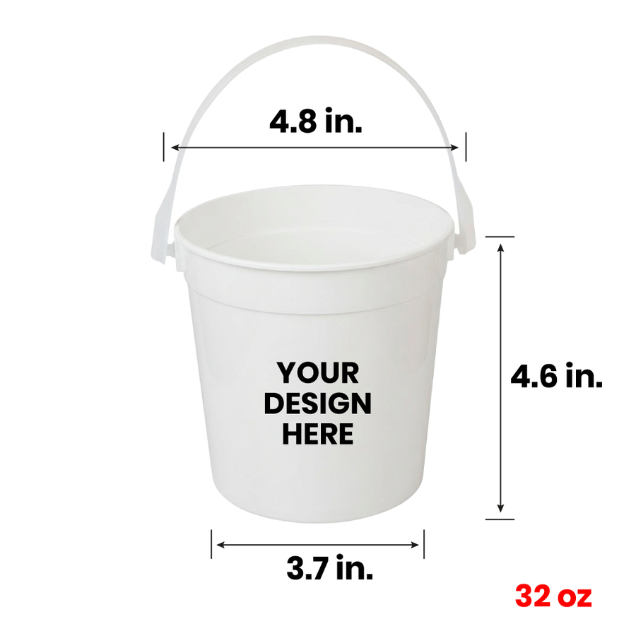 Colored Drink Buckets - Custom Stickers Now