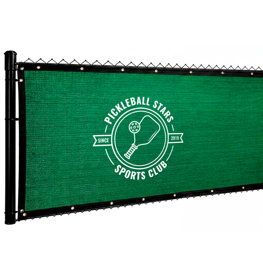 Custom 98% Blockage Fence Screen - Custom Stickers Now