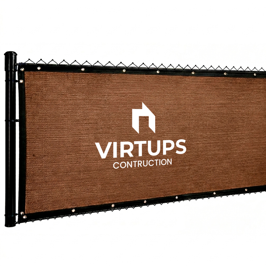 Custom 98% Blockage Fence Screen - Custom Stickers Now
