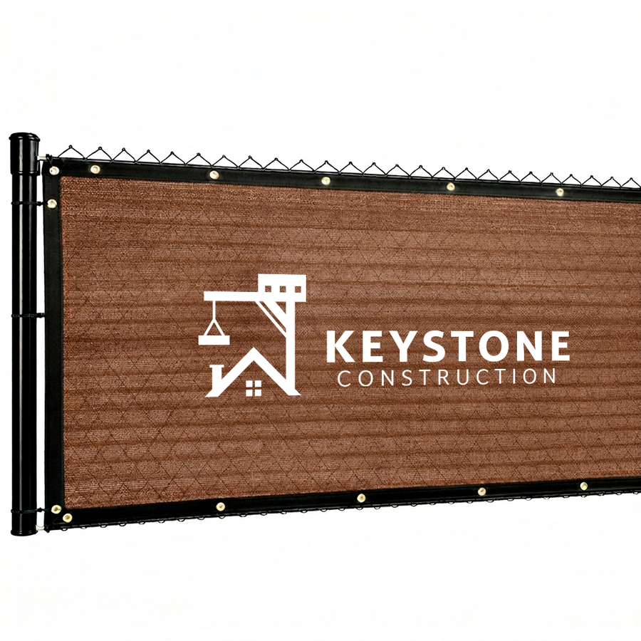 Custom 90% Blockage Fence Screen - Custom Stickers Now