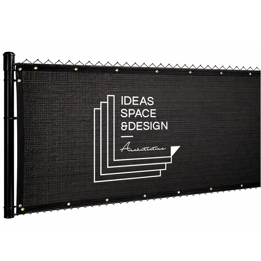 Custom 98% Blockage Fence Screen - Custom Stickers Now
