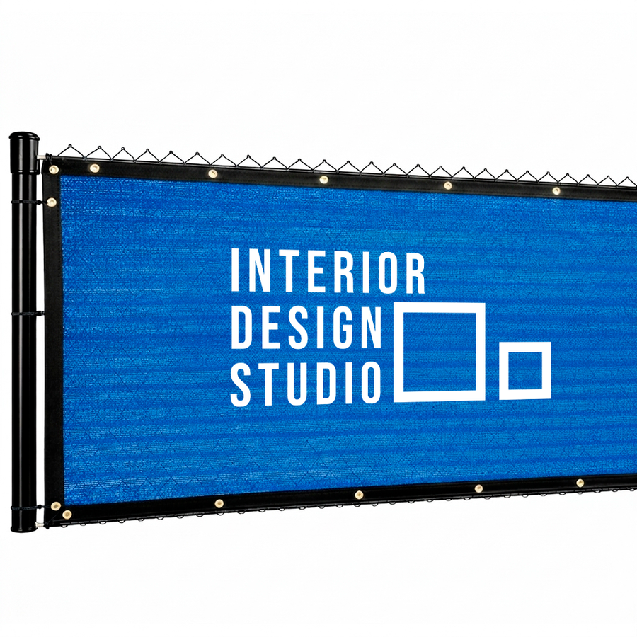 Custom 90% Blockage Fence Screen - Custom Stickers Now