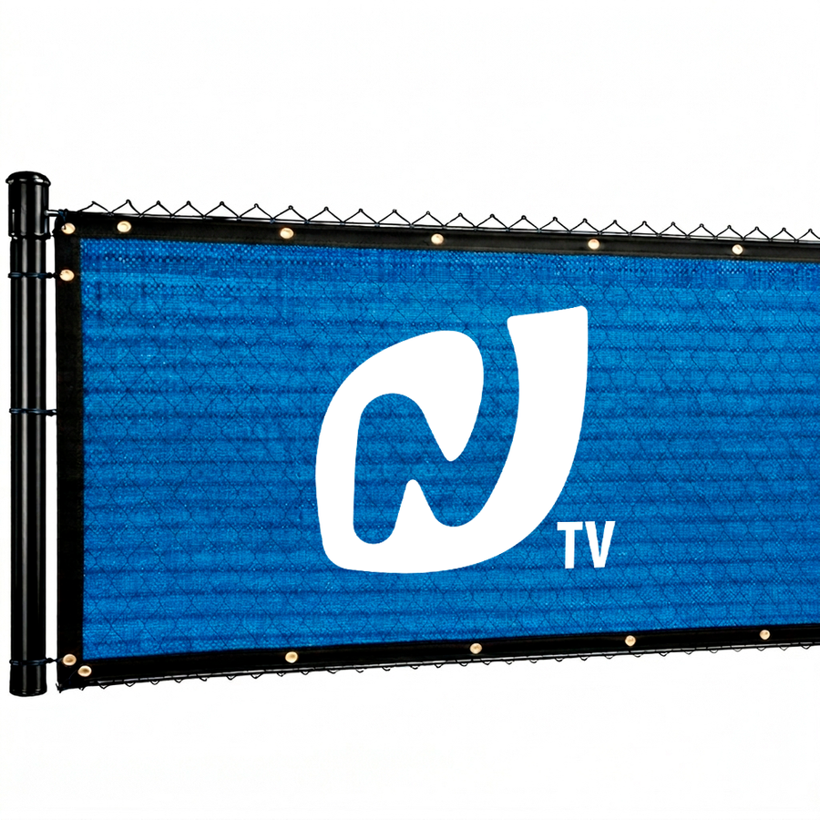 Custom 85% Blockage Fence Screen - Custom Stickers Now