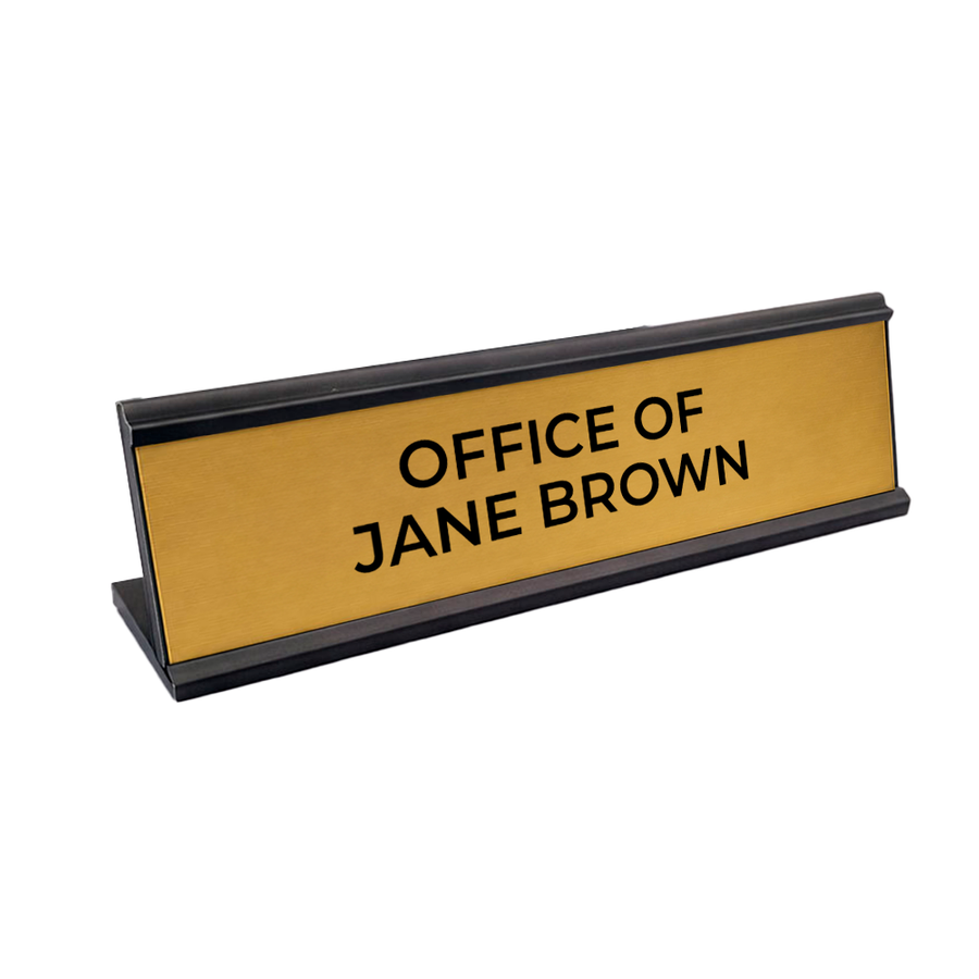 Metal Desktop Name Badges - Custom Stickers Now