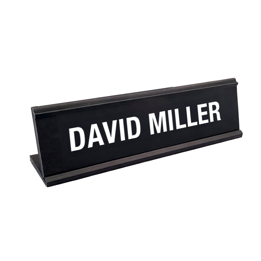 Metal Desktop Name Badges - Custom Stickers Now