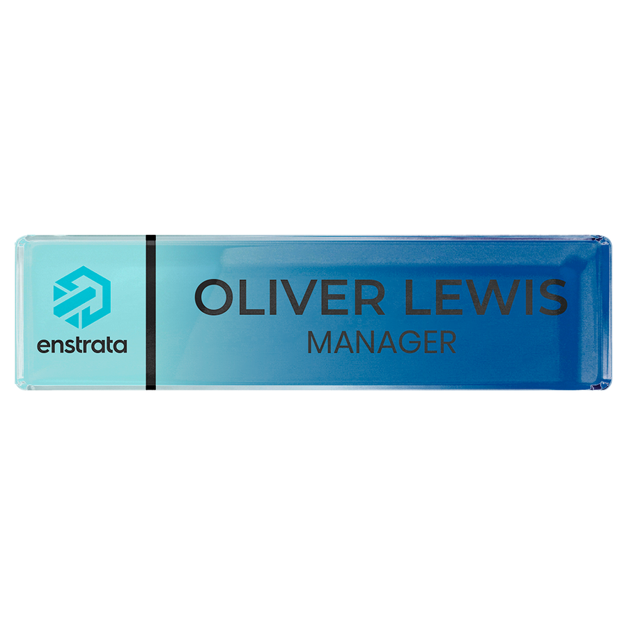 Acrylic Desktop Name Badges - Custom Stickers Now