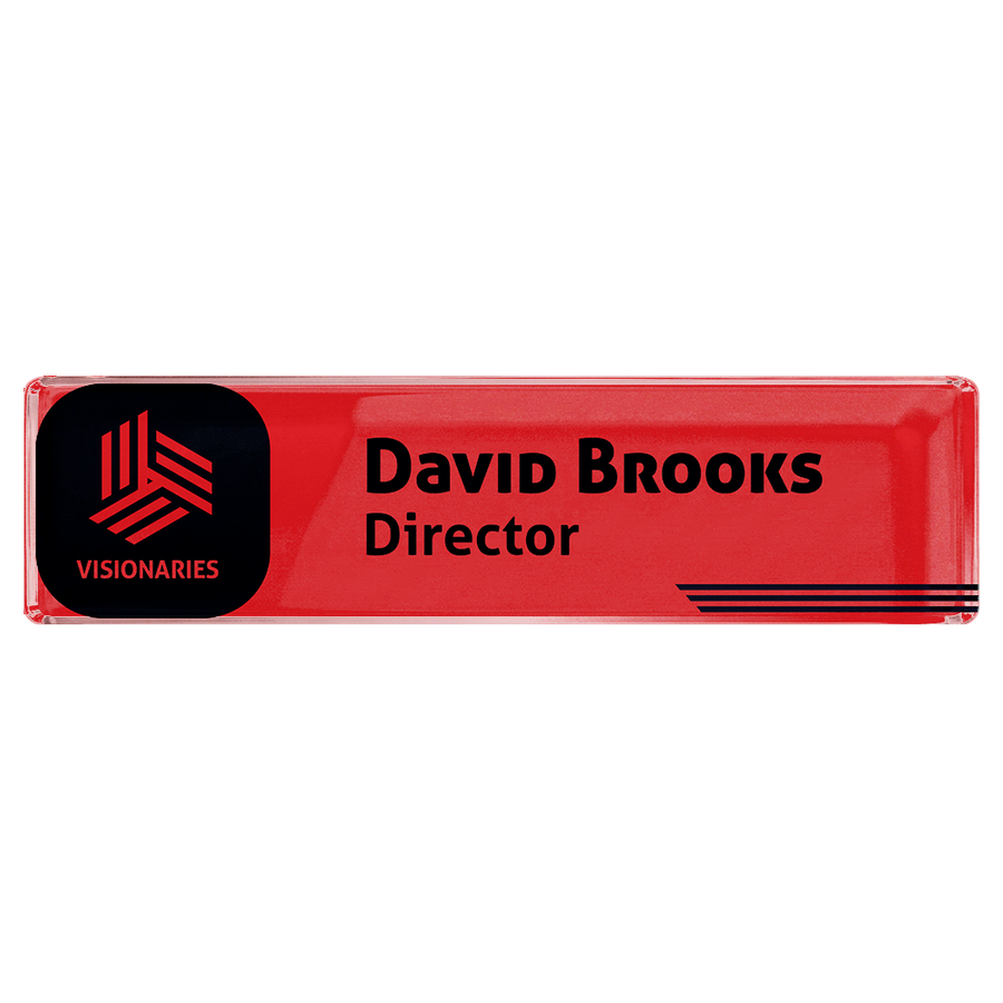 Acrylic Desktop Name Badges - Custom Stickers Now