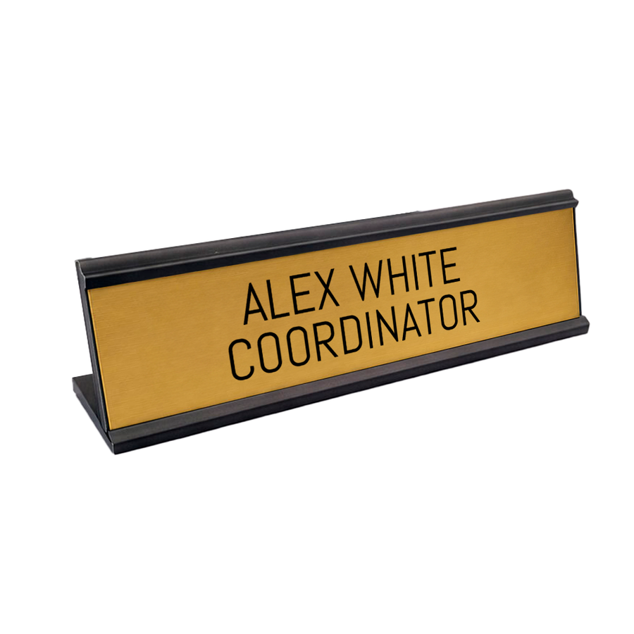 Metal Desktop Name Badges - Custom Stickers Now
