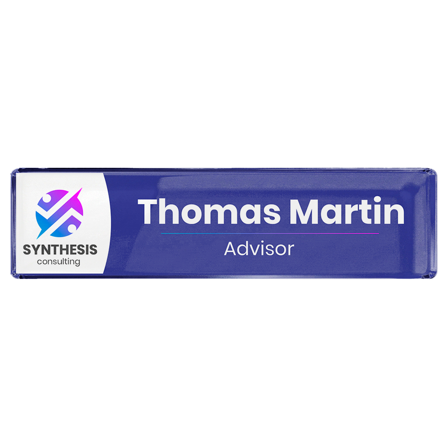 Acrylic Desktop Name Badges - Custom Stickers Now