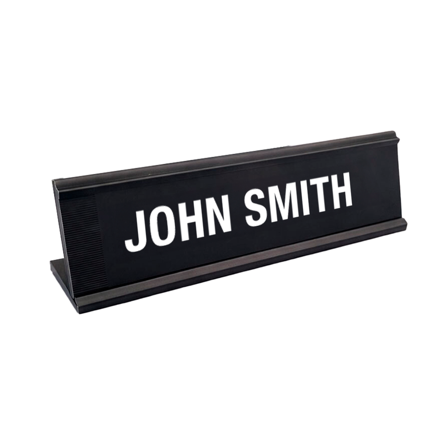 Metal Desktop Name Badges - Custom Stickers Now