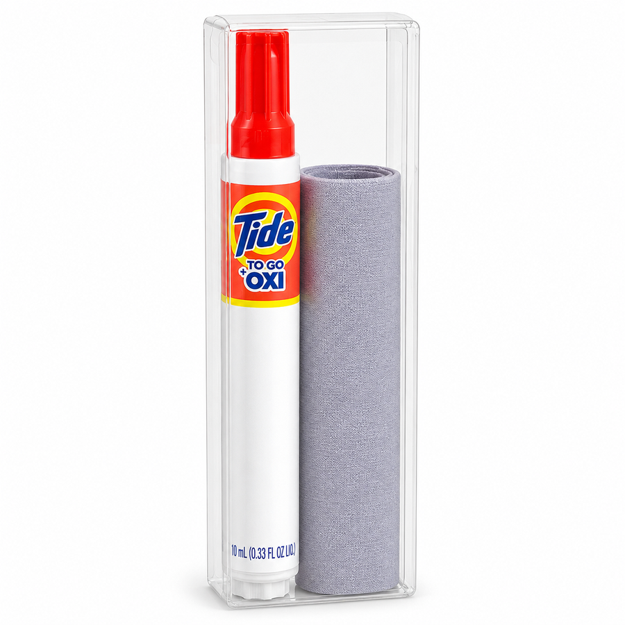 Tide® to Go + Oxi Stain Remover Travel Kits with Premium Microfiber Cloths - Custom Stickers Now