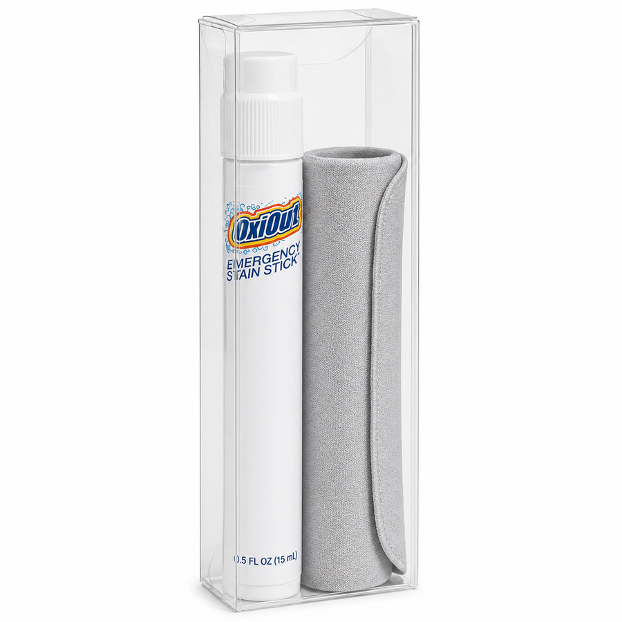 OxiOut Emergency Stain Stick Travel Kits with Premium Microfiber Cloths - Custom Stickers Now