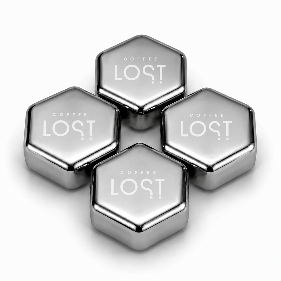 Hexagon Stainless Steel Ice Cubes - Custom Stickers Now