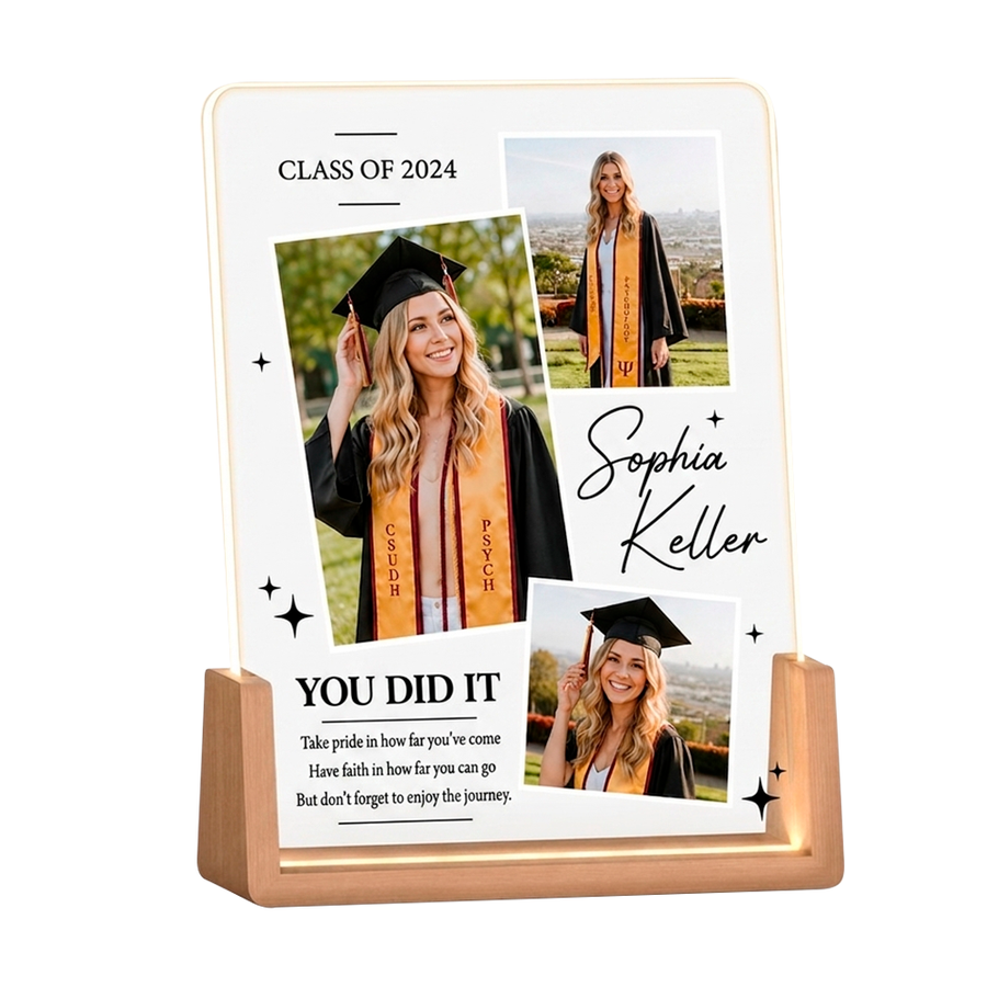Acrylic Night Light Photo Frames - Custom Stickers Now
