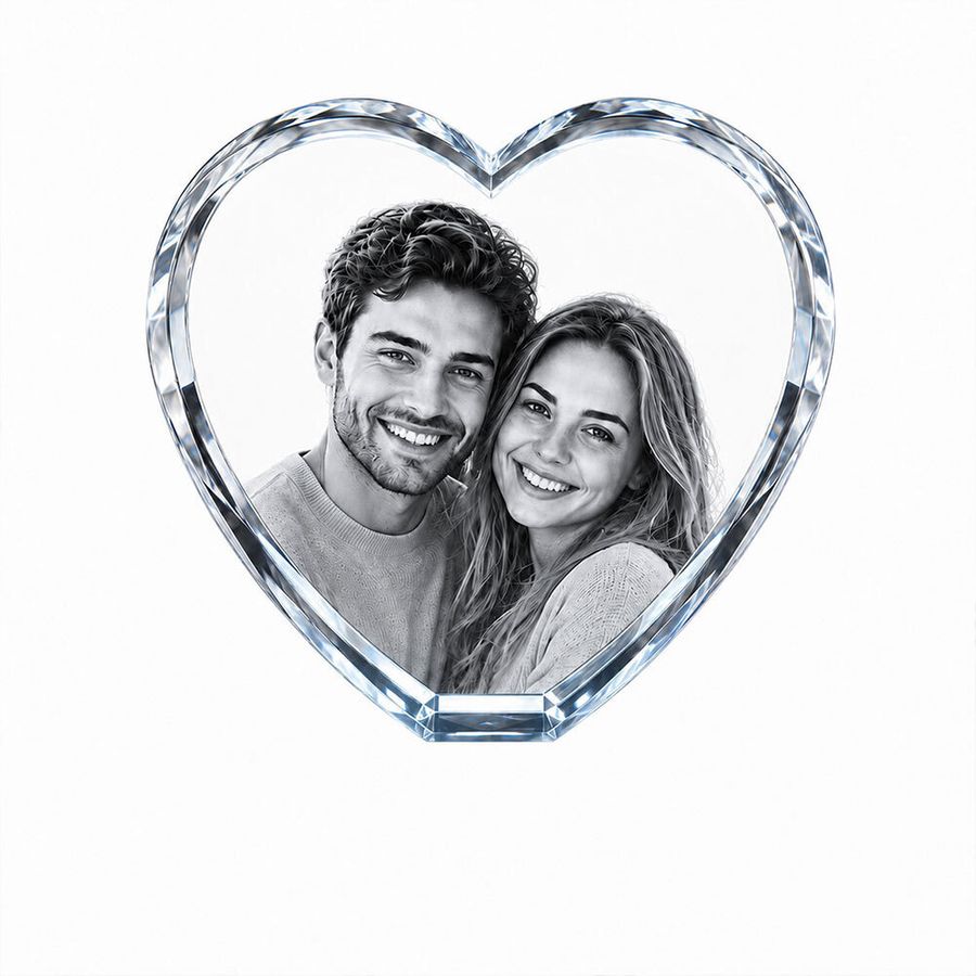 Crystal Engraved Photo Frames - Custom Stickers Now