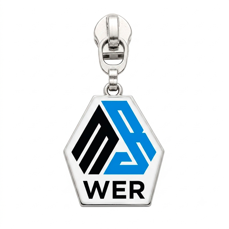 Offset Printing Metal Zipper Pullers - Custom Stickers Now