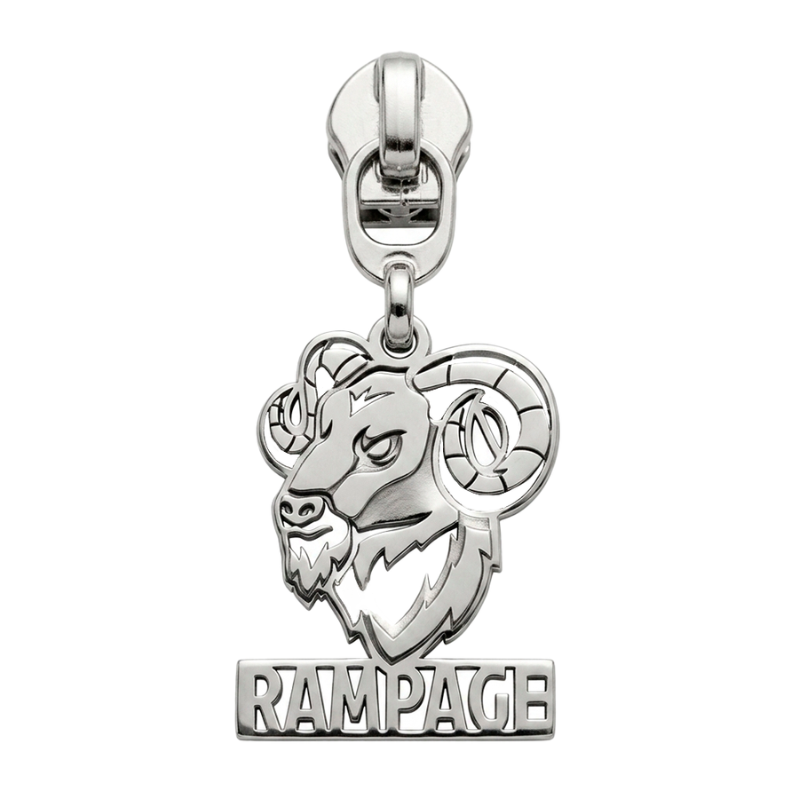 Die Struck Metal Zipper Pullers - Custom Stickers Now