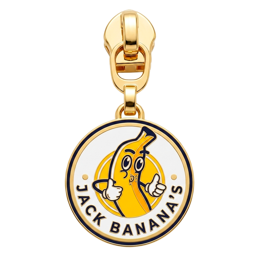 Hard Enamel Metal Zipper Pullers - Custom Stickers Now