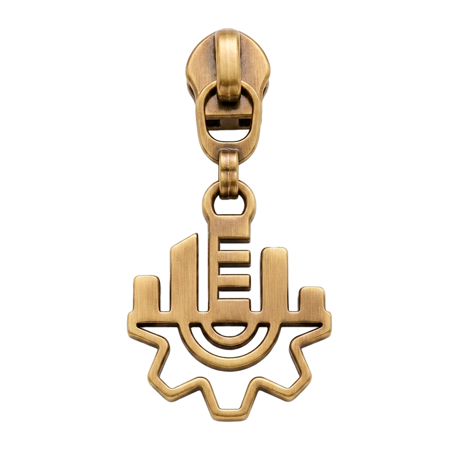 Die Struck Metal Zipper Pullers - Custom Stickers Now