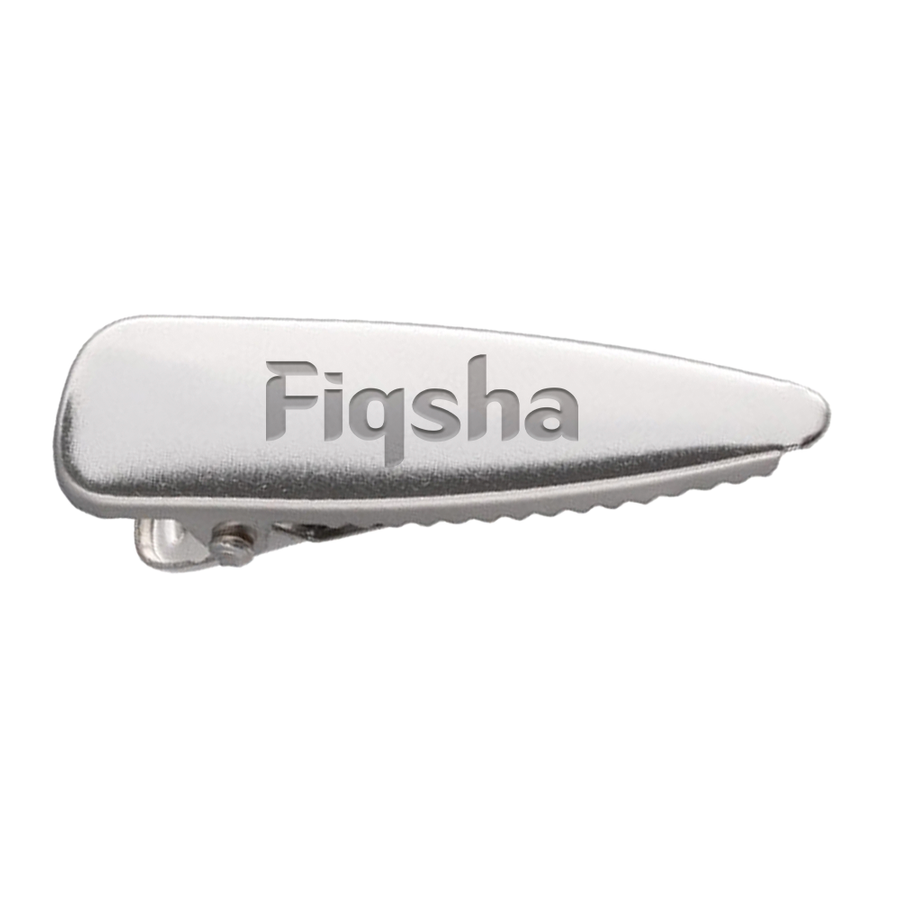 Laser Cut Metal Hair Clips - Custom Stickers Now