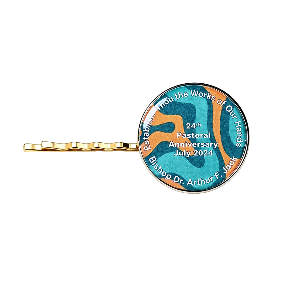 Epoxy Dome Metal Hair Clips - Custom Stickers Now