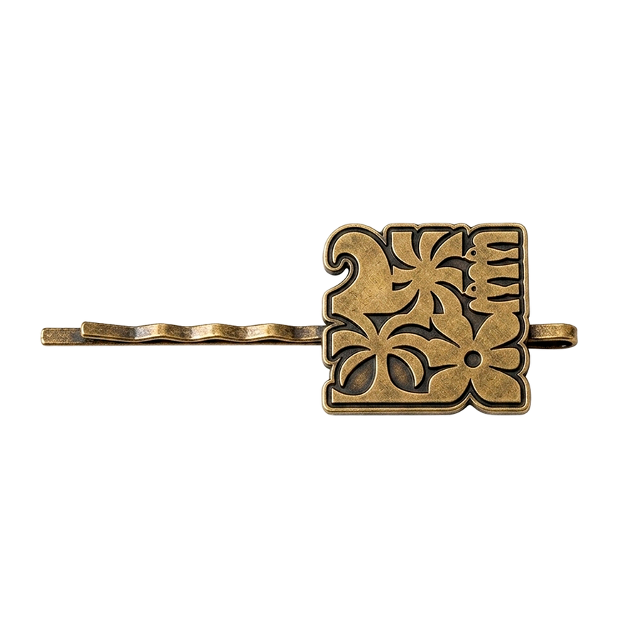 Die Struck Metal Hair Clips - Custom Stickers Now