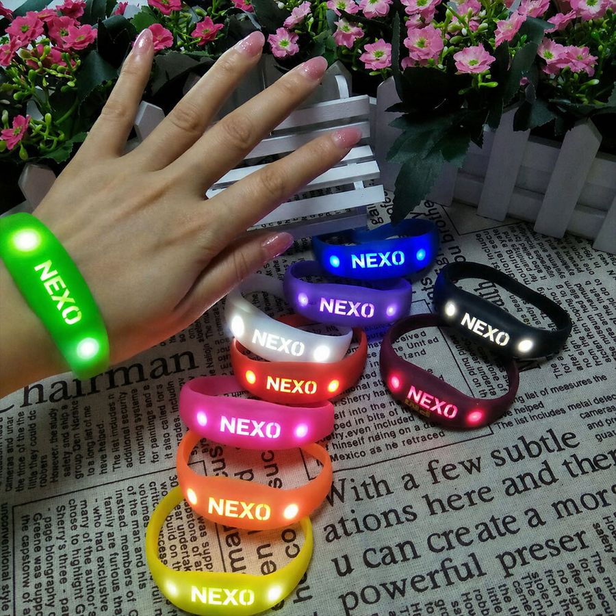 Light Up Silicone Wristbands - Custom Stickers Now