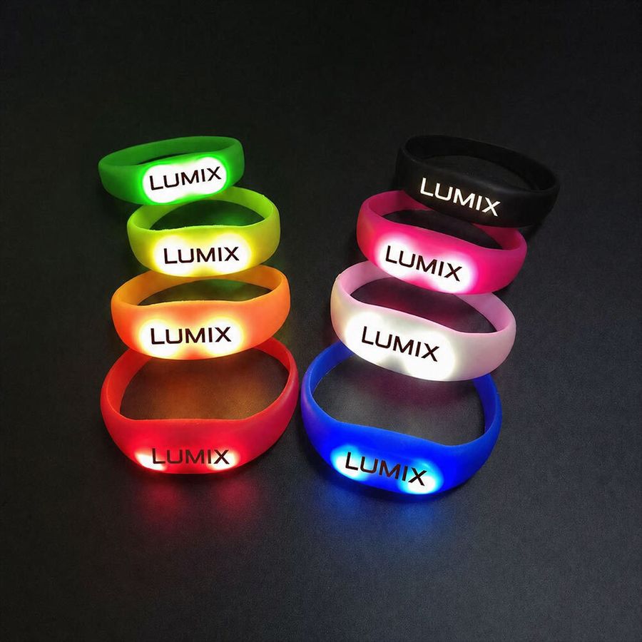 Light Up Silicone Wristbands - Custom Stickers Now