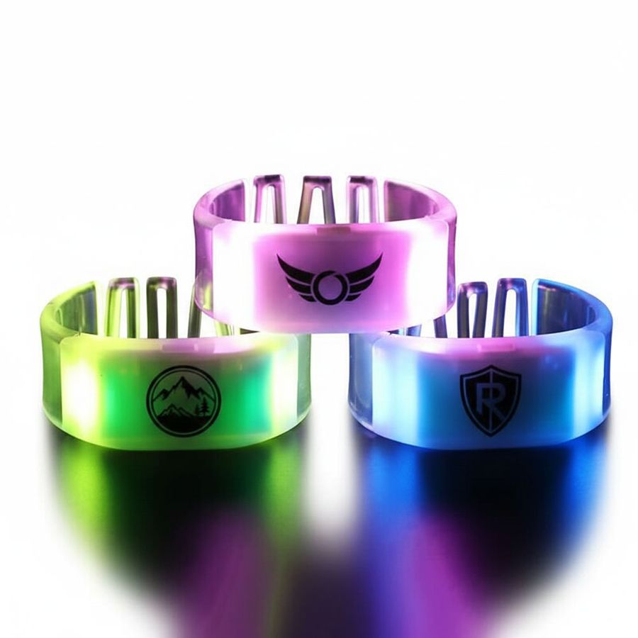Glow Bangle Wristbands - Custom Stickers Now