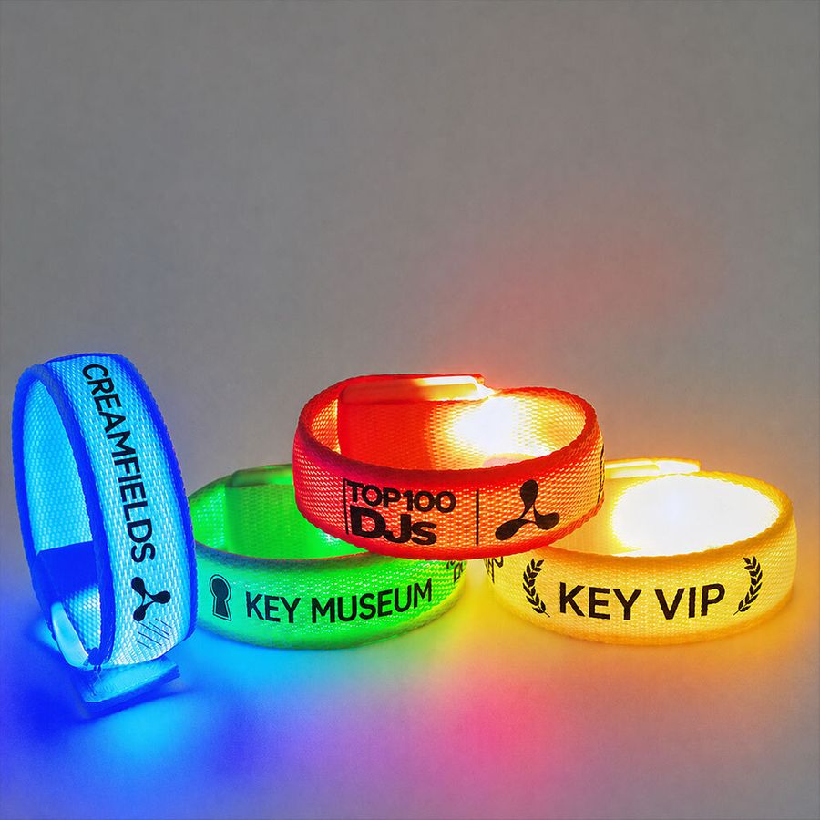 Glow Velcro Wristbands - Custom Stickers Now