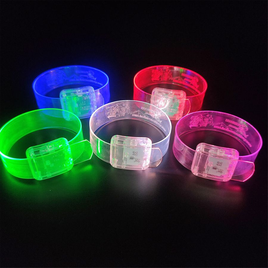 Light Up Plastic Wristbands - Custom Stickers Now