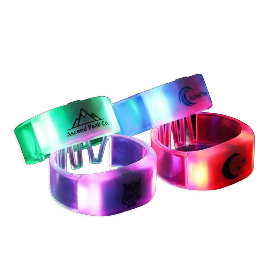 Glow Bangle Wristbands - Custom Stickers Now