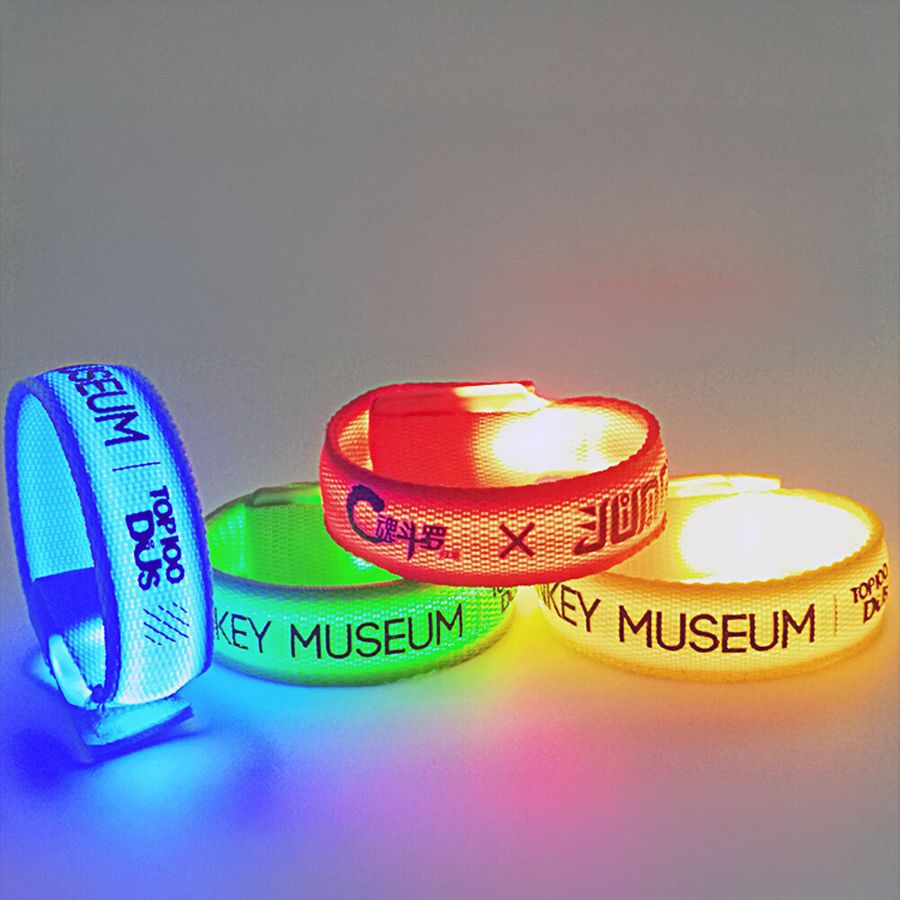 Glow Velcro Wristbands - Custom Stickers Now