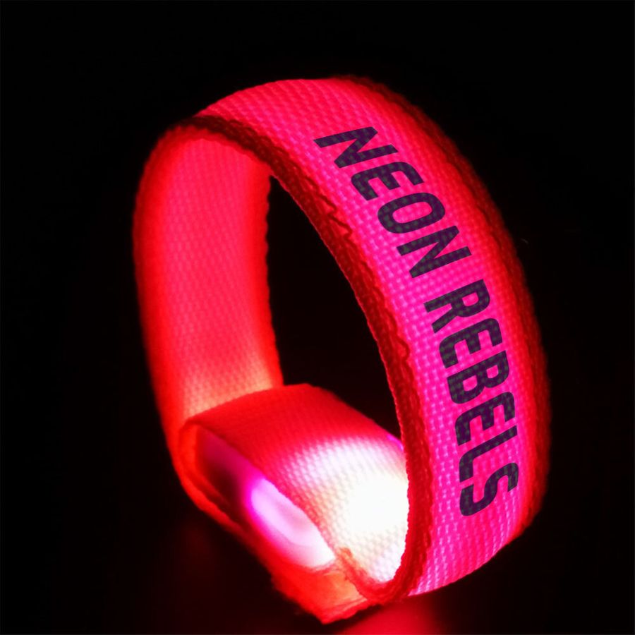 Glow Velcro Wristbands - Custom Stickers Now