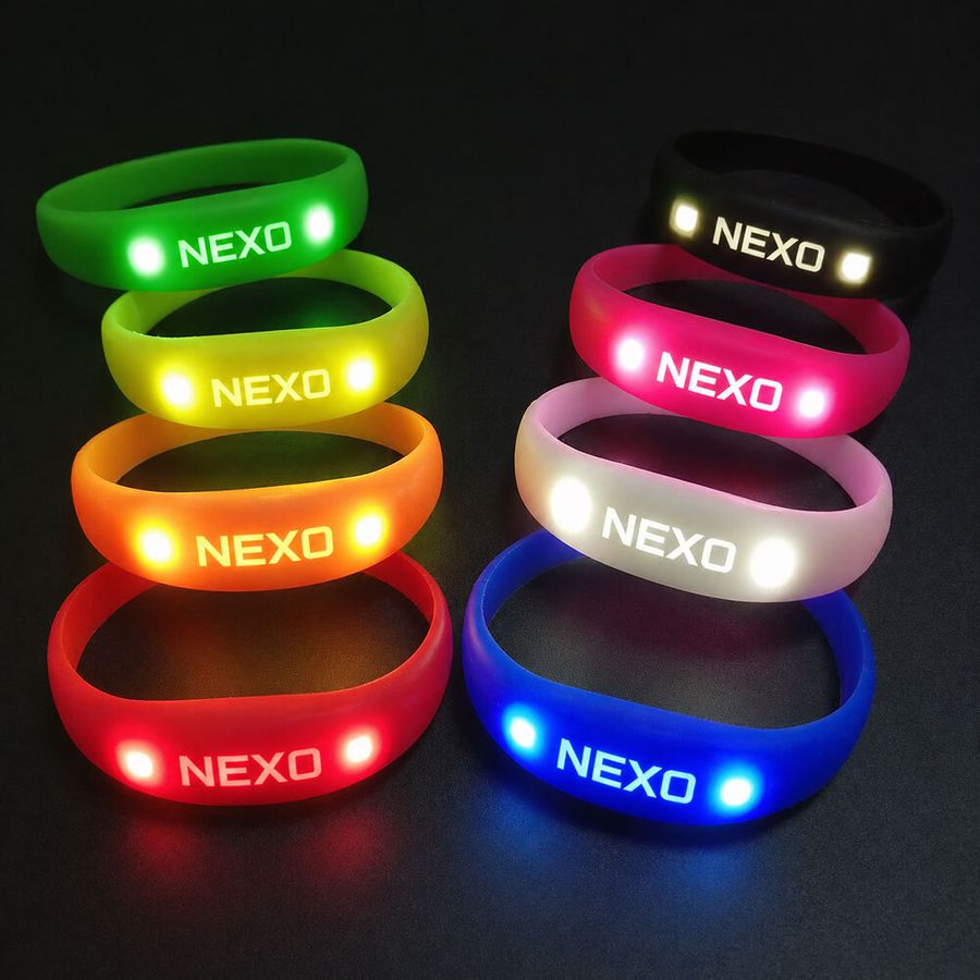 Light Up Silicone Wristbands - Custom Stickers Now