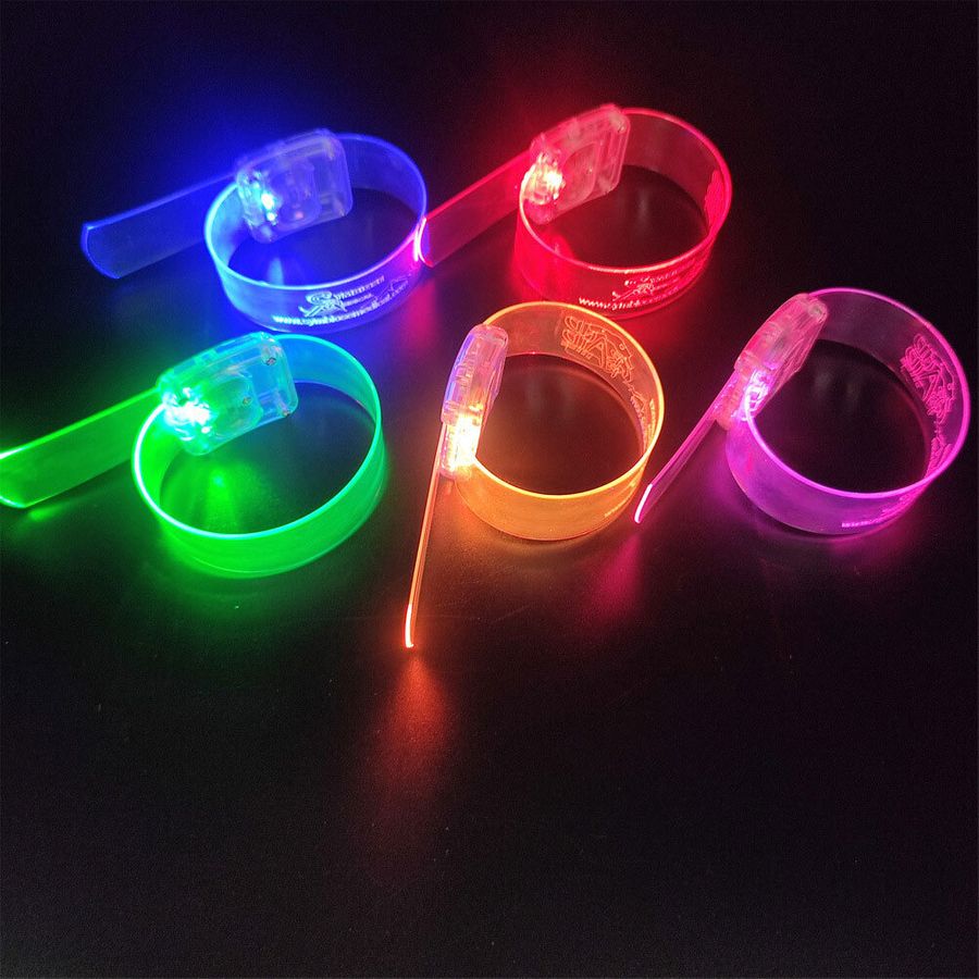 Light Up Plastic Wristbands - Custom Stickers Now