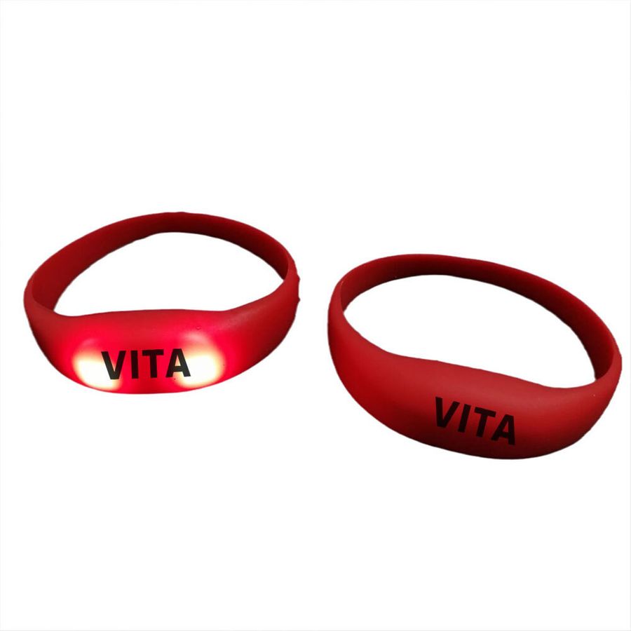 Light Up Silicone Wristbands - Custom Stickers Now