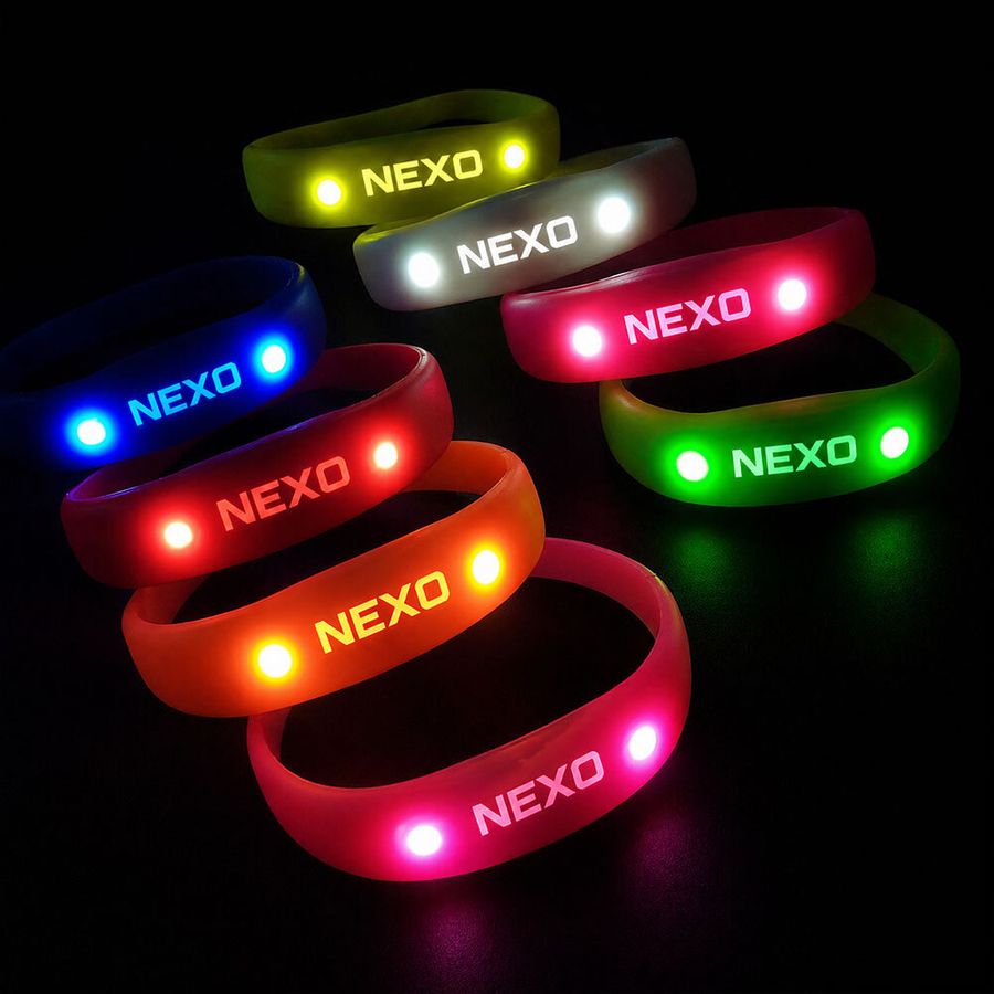 Light Up Silicone Wristbands - Custom Stickers Now