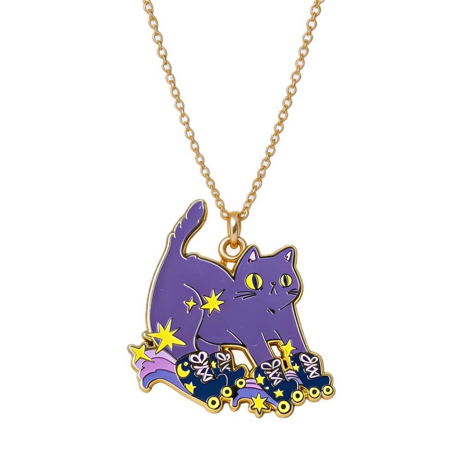 Hard Enamel Charm Necklaces - Custom Stickers Now