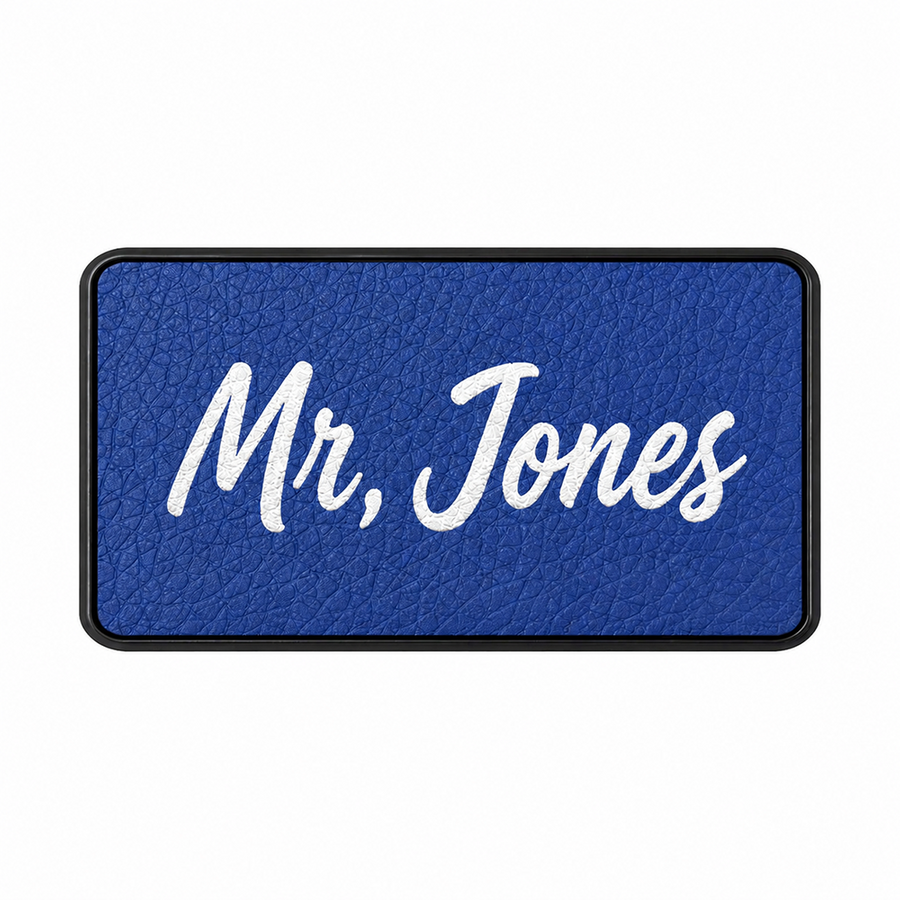 Leather Name Badges - Custom Stickers Now